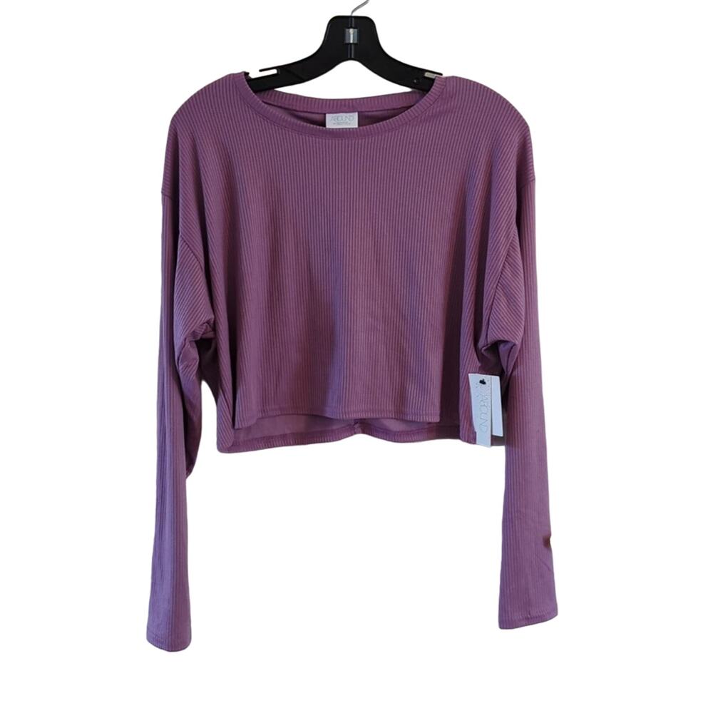NWT Abound Purple Cropped Top, M